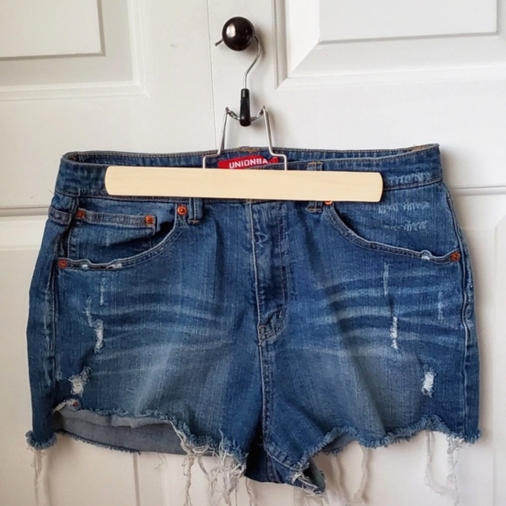 Unionbay Cut Off Denim Shorts Size 13 Juniors